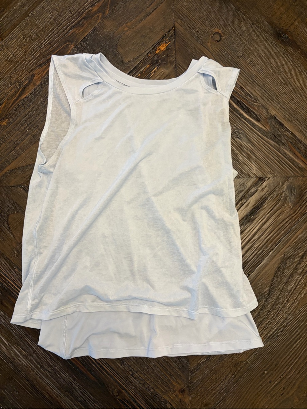 Athleta girl Light Blue Sleeveless Layered Tank Top